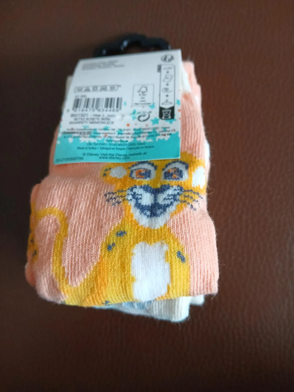 lot 3 pairs of lion king disney girl socks 24/26 – photo 4